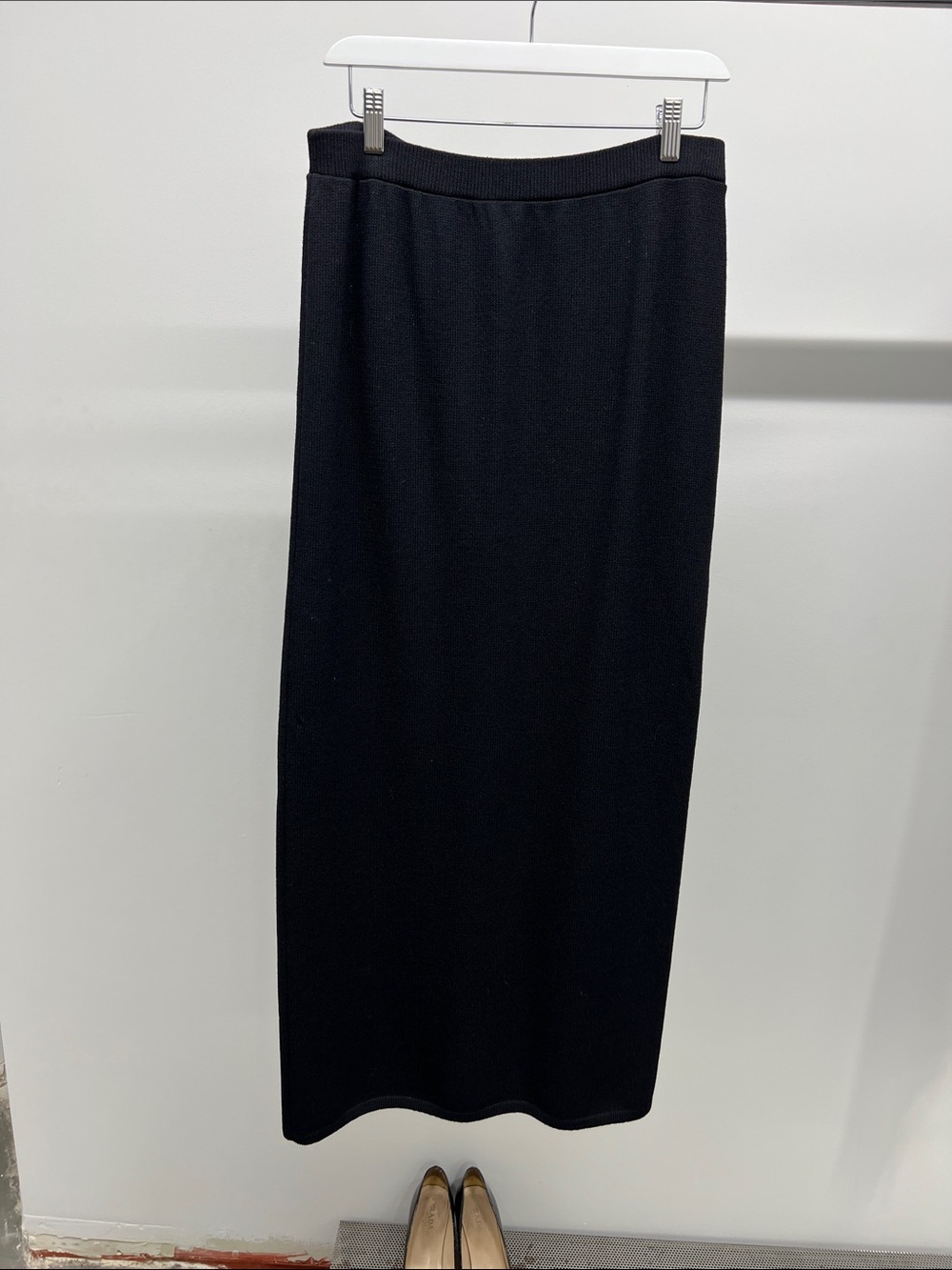 St. John Black Maxi Knit Skirt